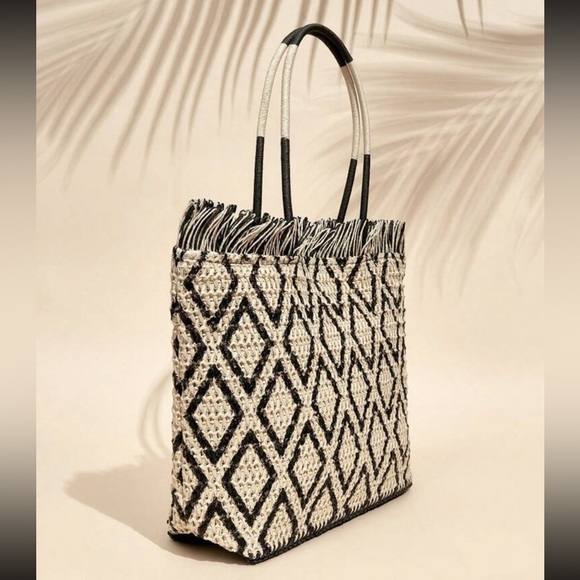 Summer Woven Tote Bag - Picture 3 of 4